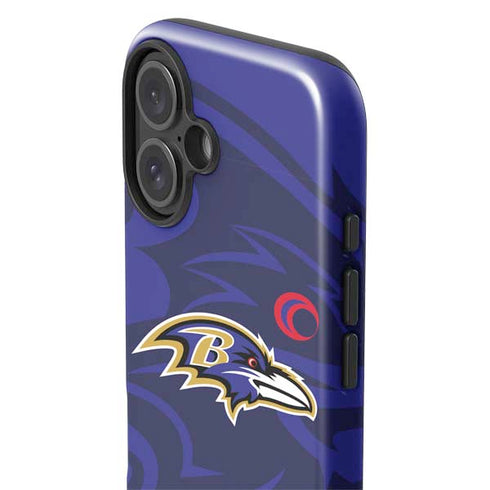 NFL Baltimore Ravens Double Vision iPhone 16 Impact Case