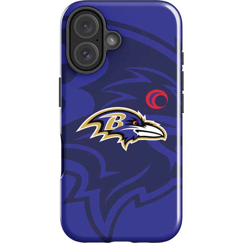 NFL Baltimore Ravens Double Vision iPhone 16 Plus Impact Case