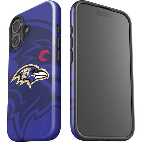 NFL Baltimore Ravens Double Vision iPhone 16 Plus Impact Case