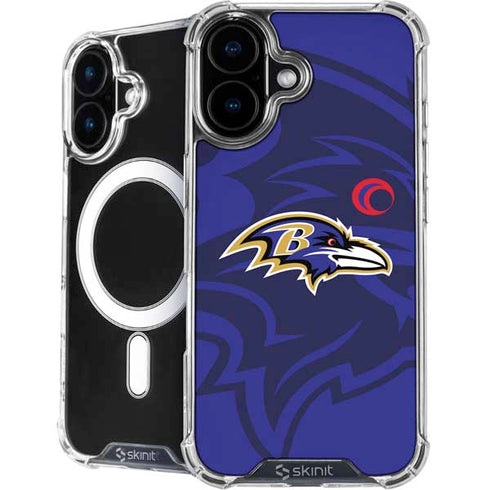 NFL Baltimore Ravens Double Vision iPhone 16 Plus MagSafe Case