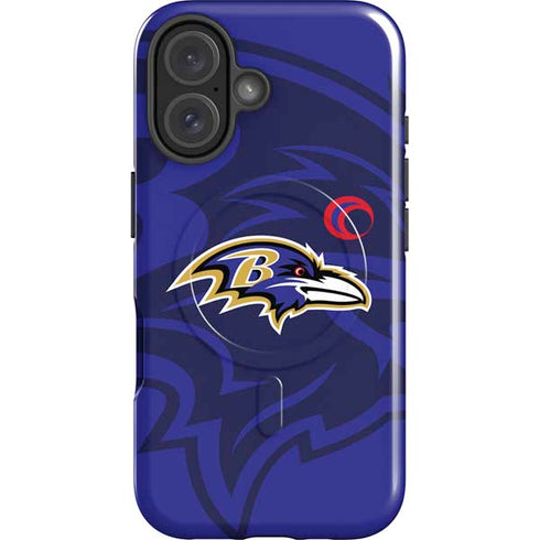 NFL Baltimore Ravens Double Vision iPhone 16 Plus Magsafe Impact Case