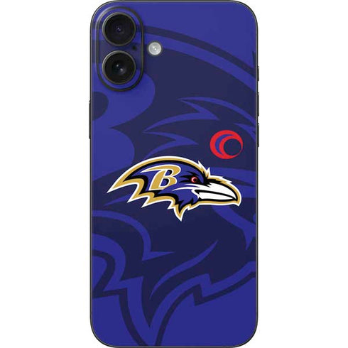 NFL Baltimore Ravens Double Vision iPhone 16 Plus Skin