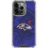 NFL Baltimore Ravens Double Vision iPhone 16 Pro Clear Case