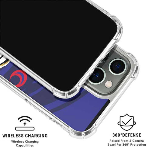 NFL Baltimore Ravens Double Vision iPhone 16 Pro Clear Case