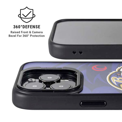 NFL Baltimore Ravens Double Vision iPhone 16 Pro Kickstand Case