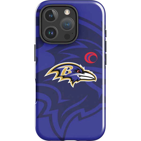 NFL Baltimore Ravens Double Vision iPhone 16 Pro Max Impact Case