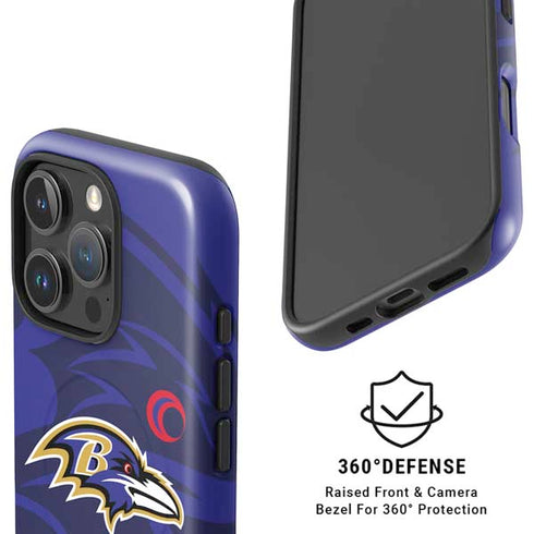 NFL Baltimore Ravens Double Vision iPhone 16 Pro Max Magsafe Impact Case