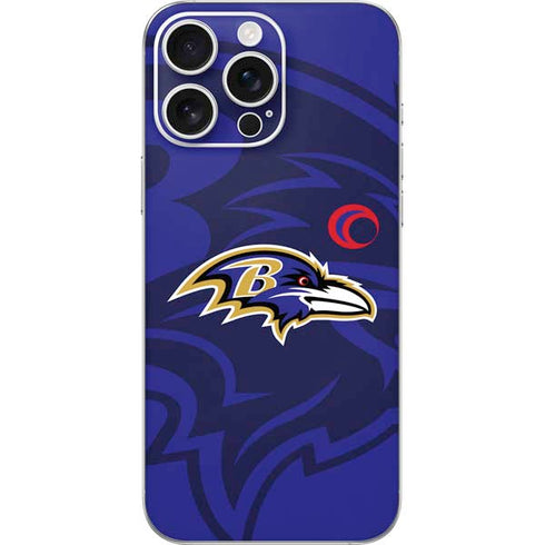 NFL Baltimore Ravens Double Vision iPhone 16 Pro Max Skin