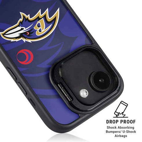 NFL Baltimore Ravens Double Vision iPhone 16e Kickstand Case