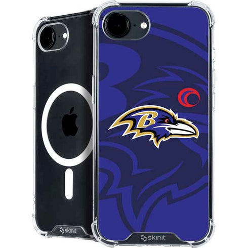 NFL Baltimore Ravens Double Vision iPhone 16e MagSafe Case