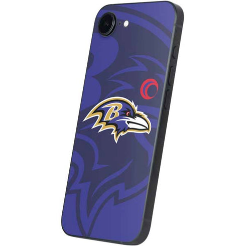 NFL Baltimore Ravens Double Vision iPhone 16e Skin