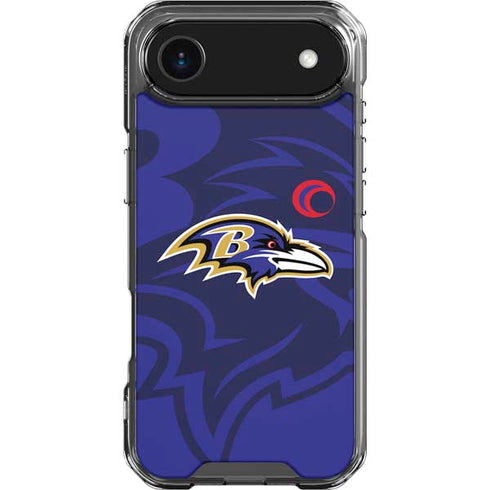 NFL Baltimore Ravens Double Vision iPhone 17 Air Clear Case
