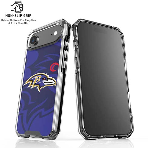 NFL Baltimore Ravens Double Vision iPhone 17 Air Clear Case