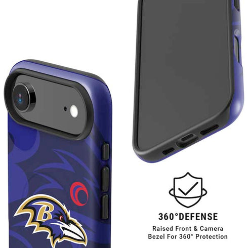 NFL Baltimore Ravens Double Vision iPhone 17 Air Magsafe Impact Case
