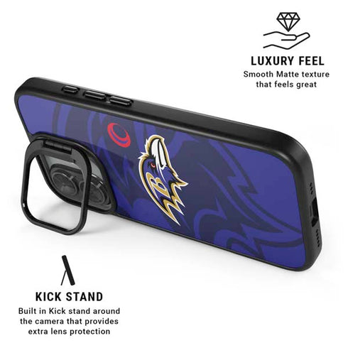 NFL Baltimore Ravens Double Vision iPhone 17 Kickstand Case