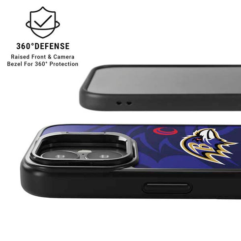 NFL Baltimore Ravens Double Vision iPhone 17 Kickstand Case
