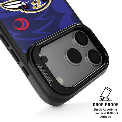 NFL Baltimore Ravens Double Vision iPhone 17 Pro Max Kickstand Case