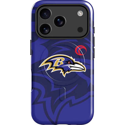 NFL Baltimore Ravens Double Vision iPhone 17 Pro Max Magsafe Impact Case