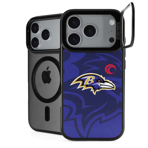 NFL Baltimore Ravens Double Vision iPhone 18 Pro Max Kickstand Case
