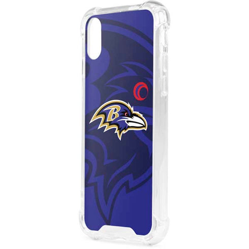 NFL Baltimore Ravens Double Vision iPhone XS Clear Case