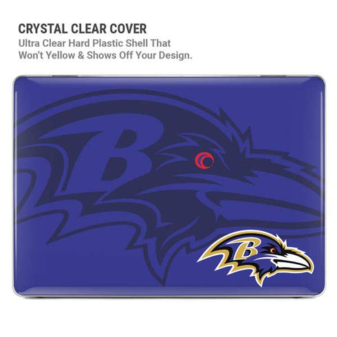 NFL Baltimore Ravens Double Vision MacBook Pro 14in (2021-24) Case plus Skin