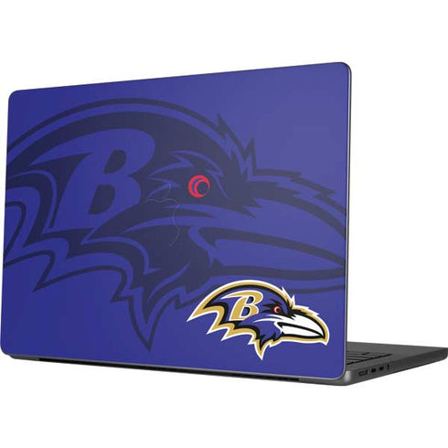 NFL Baltimore Ravens Double Vision Apple MacBook Pro 14-inch Skin