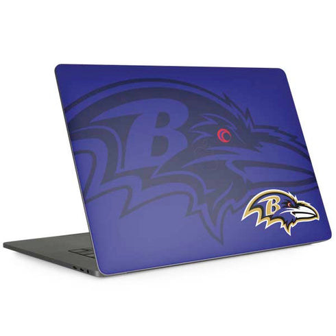 NFL Baltimore Ravens Double Vision MacBook Skins