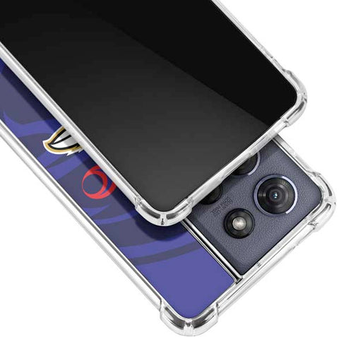 NFL Baltimore Ravens Double Vision Moto G 5G (2025) Clear Case