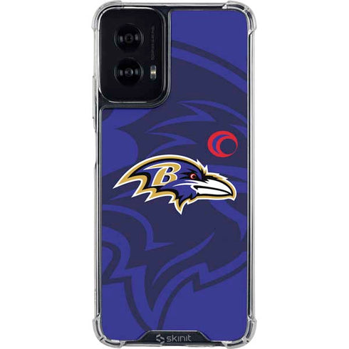 NFL Baltimore Ravens Double Vision Moto G Power 5G (2024) Clear Case
