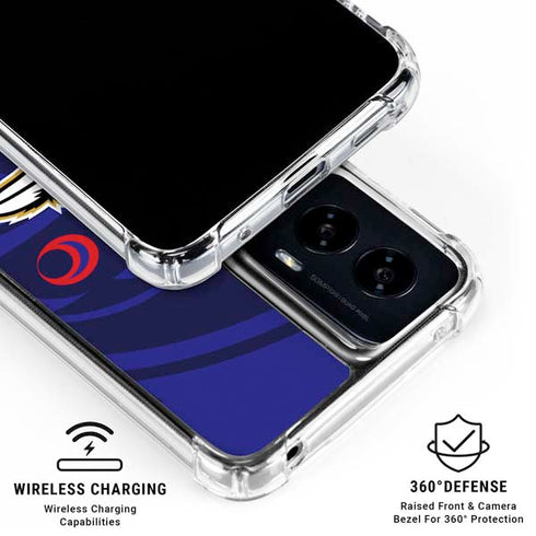 NFL Baltimore Ravens Double Vision Moto G Power 5G (2024) Clear Case