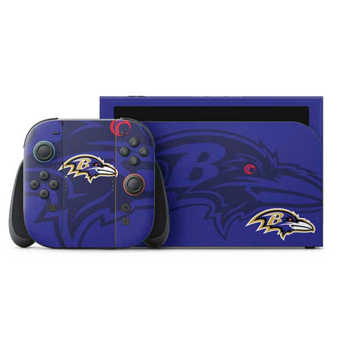 NFL Baltimore Ravens Double Vision Nintendo Switch 2 (2025) with Joy-Con Skin