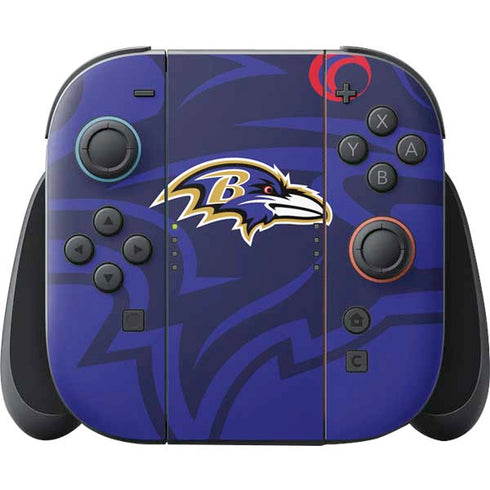 NFL Baltimore Ravens Double Vision Nintendo Switch 2 (2025) Joy-Con Controller Skin