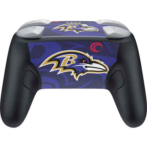 NFL Baltimore Ravens Double Vision Nintendo Switch 2 (2025) Pro Controller Skin