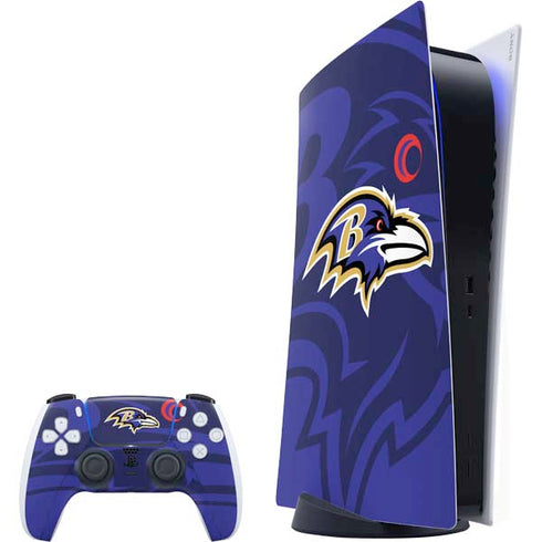 NFL Baltimore Ravens Double Vision PlayStation PS5 Skins