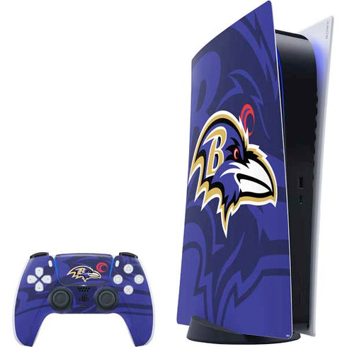 NFL Baltimore Ravens Double Vision PlayStation PS5 Skins