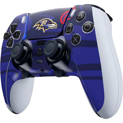 NFL Baltimore Ravens Double Vision PS5 DualSense Edge Pro Controller Skin