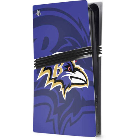 NFL Baltimore Ravens Double Vision PS5 Pro Console Skin