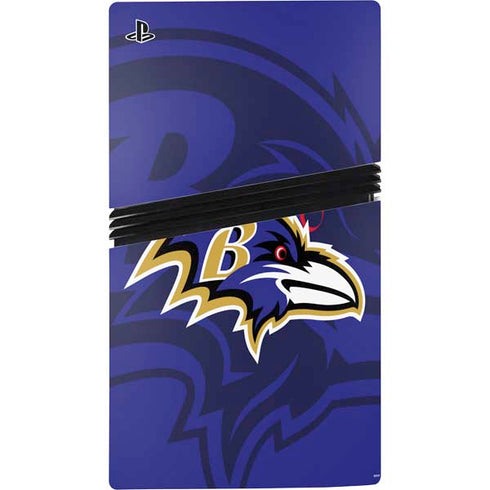 NFL Baltimore Ravens Double Vision PS5 Pro Console Skin