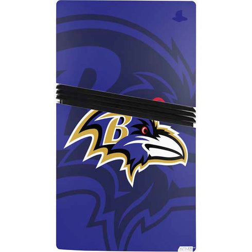 NFL Baltimore Ravens Double Vision PS5 Pro Console Skin