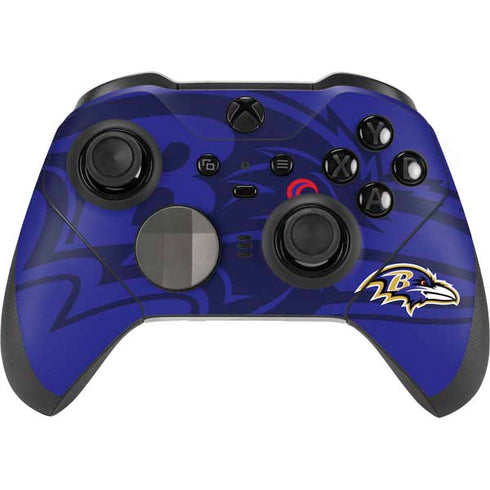 NFL Baltimore Ravens Double Vision Xbox Elite Wireless Controller Series 2 Skin