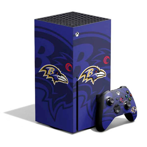 NFL Baltimore Ravens Double Vision Xbox Series X Skins