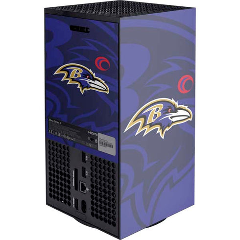 NFL Baltimore Ravens Double Vision XBox Series X Digital Edition Console Skin