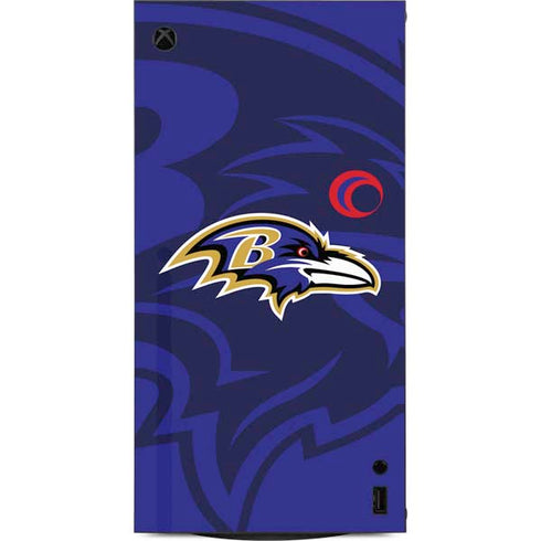 NFL Baltimore Ravens Double Vision XBox Series X Digital Edition Console Skin