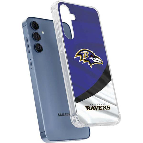 NFL Baltimore Ravens Galaxy A55 5G Clear Case