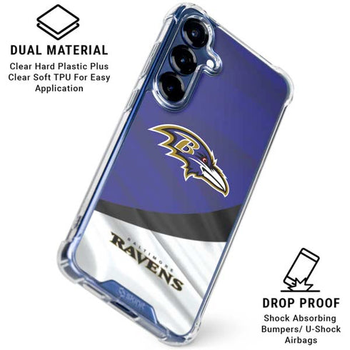 NFL Baltimore Ravens Galaxy S25 Clear Case