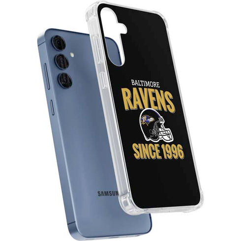 NFL Baltimore Ravens Helmet Galaxy A55 5G Clear Case