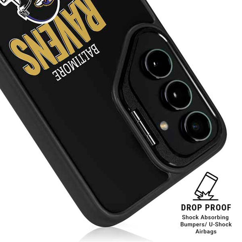 NFL Baltimore Ravens Helmet Galaxy S25 Plus Kickstand Case