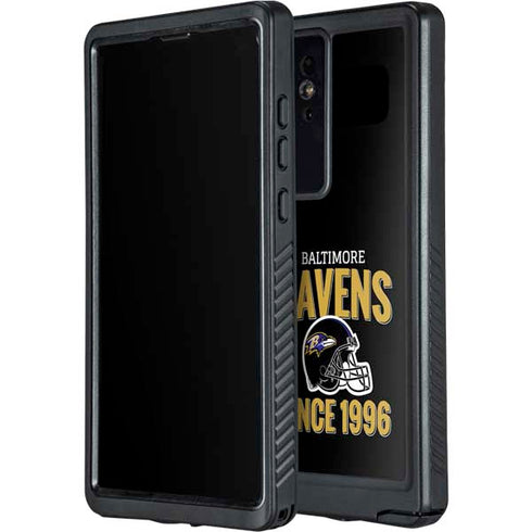 NFL Baltimore Ravens Helmet Galaxy S24 Ultra Waterproof Case