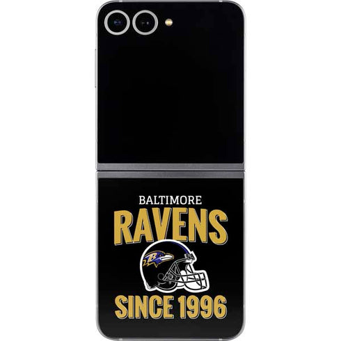 NFL Baltimore Ravens Helmet Galaxy Z Flip6 Skin