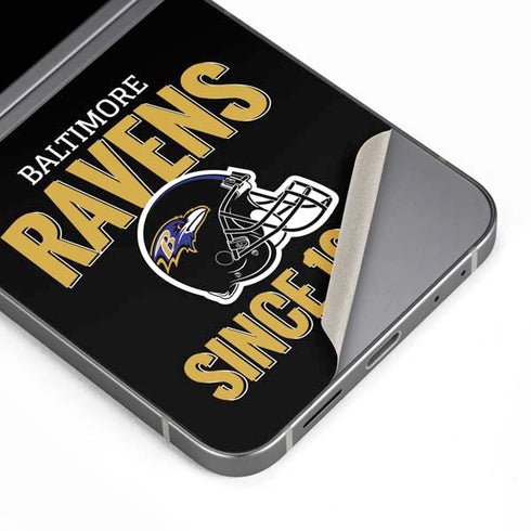 NFL Baltimore Ravens Helmet Galaxy Z Flip6 Skin